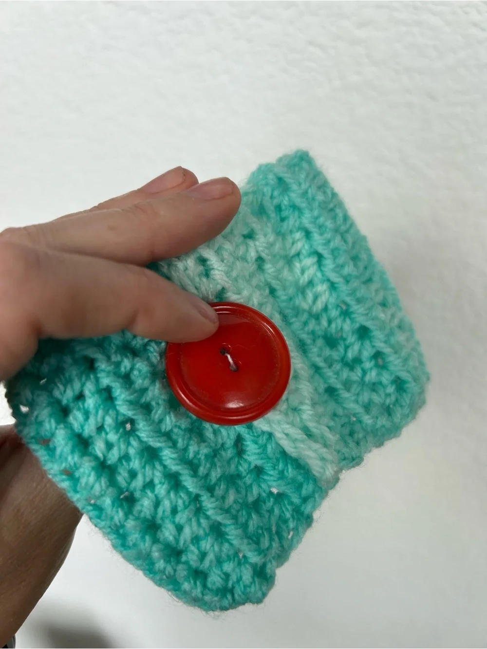 Crochet coffee cozy
